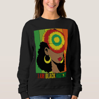 Sudadera I AM BLACK HISTORY Women Girls Black Queen Month H