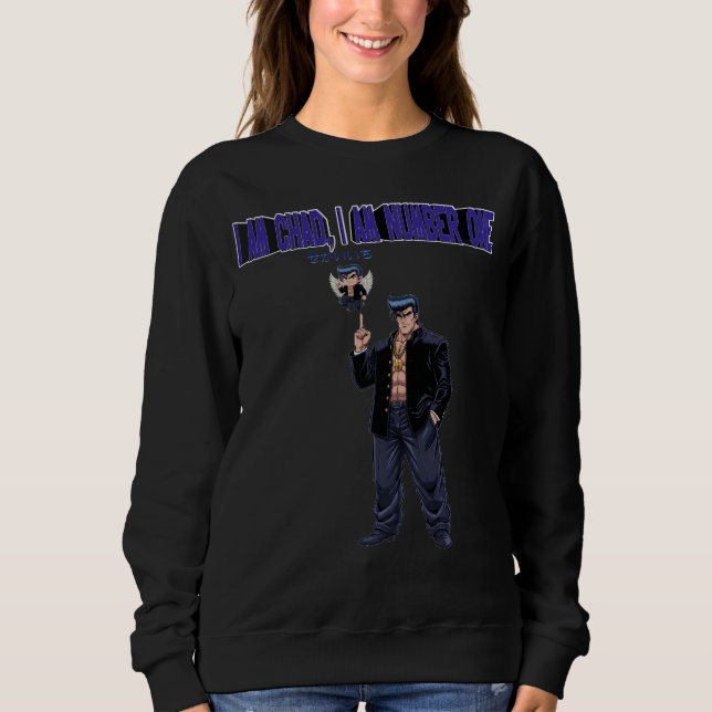 SUDADERA I AM CHAD, I AM NUMBER  ONE (Anverso)