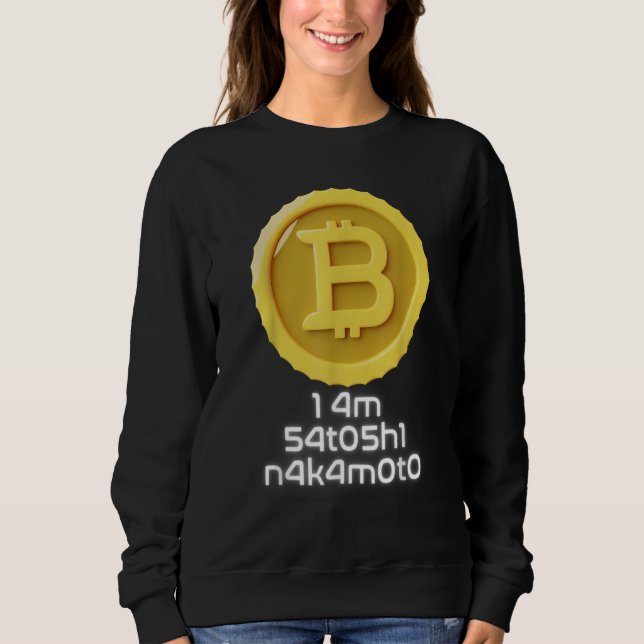 Sudadera I Am Satoshi Nakamoto Bitcoin   NFT Cryptocurrency (Anverso)