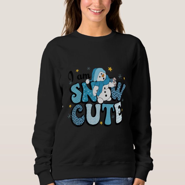 Sudadera I Am Snow Cute Winter Snowman Christmas (Anverso)