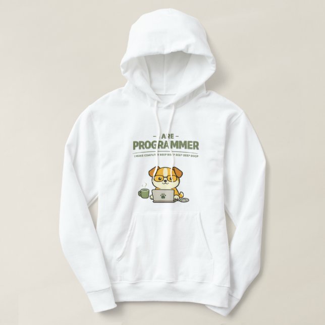 Sudadera I Are Programmer Beep Boop Funny (Diseño del anverso)