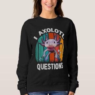 Sudadera I Axolotl cuestiona a los niños jóvenes retro 90 A