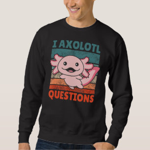 Sudadera I Axolotl Preguntas para los animales dulces albin