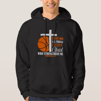 Sudadera I Can Do All Things Through Christ Basketball