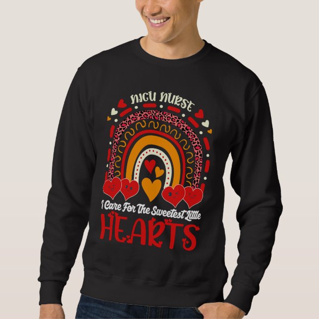 Sudadera I Care For The Sweetest Little Hearts Neonatal NIC (Anverso)