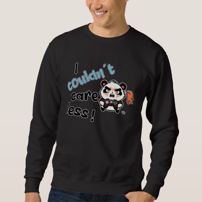 Sudadera I Couldn t Care Less Grim  Gamer Statement (Anverso)