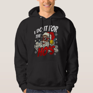 Sudadera I Do It For The Hos Black Christmas Santa Men