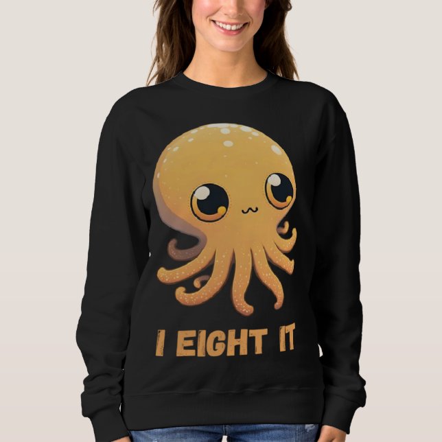 Sudadera I Eight It Octopus Squid Coral Tentacles Calamar   (Anverso)