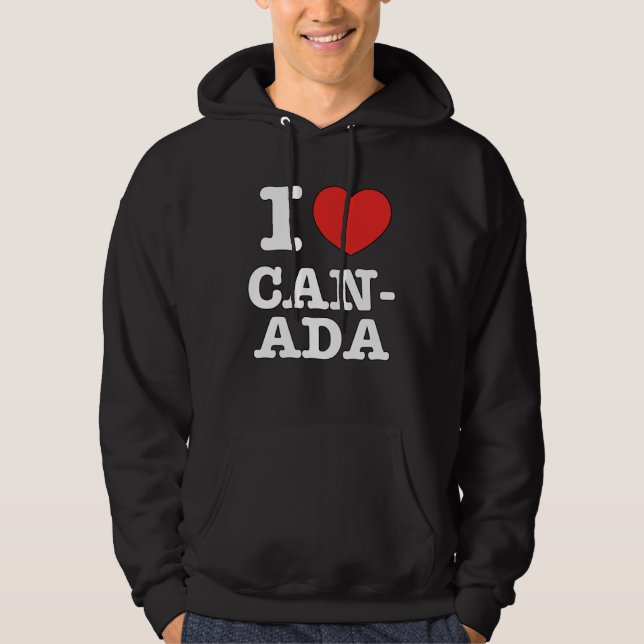 Sudadera I Heart Canada Canadians Love (Anverso)