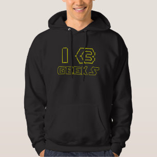 Sudadera I Heart Geeks ASCII ART
