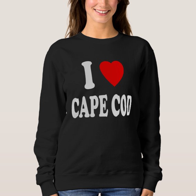 Sudadera I Heart Love Cape Cod Travel Tourism Vacation (Anverso)