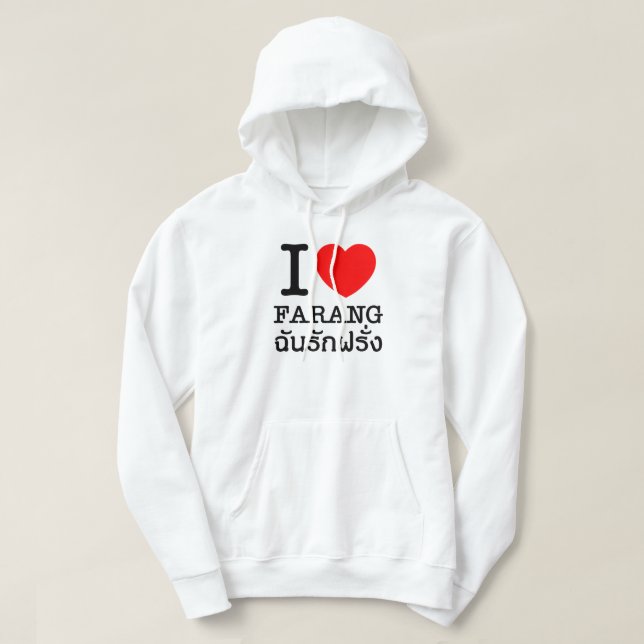 Sudadera I Heart (Love) Farang (Diseño del anverso)