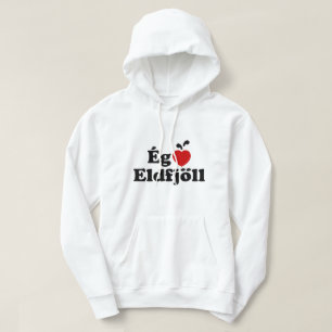 Sudadera I Heart (Love) Volcanes [Ég Elska Eldfjöll]