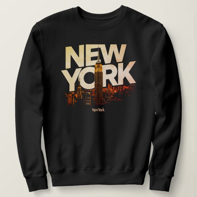 Sudadera I Heart NYC" T-shirt - Casual New York City Urban  (Anverso del diseño)