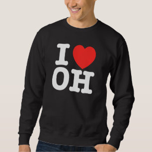 Sudadera I Heart Ohio (OH) Love Pullover Hoodie
