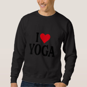 Sudadera I Heart Yoga con el corazón rojo Me encanta el Yog