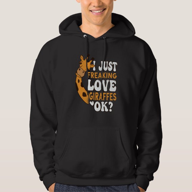 Sudadera I Just Freaking Love Giraffes for Kids (Anverso)