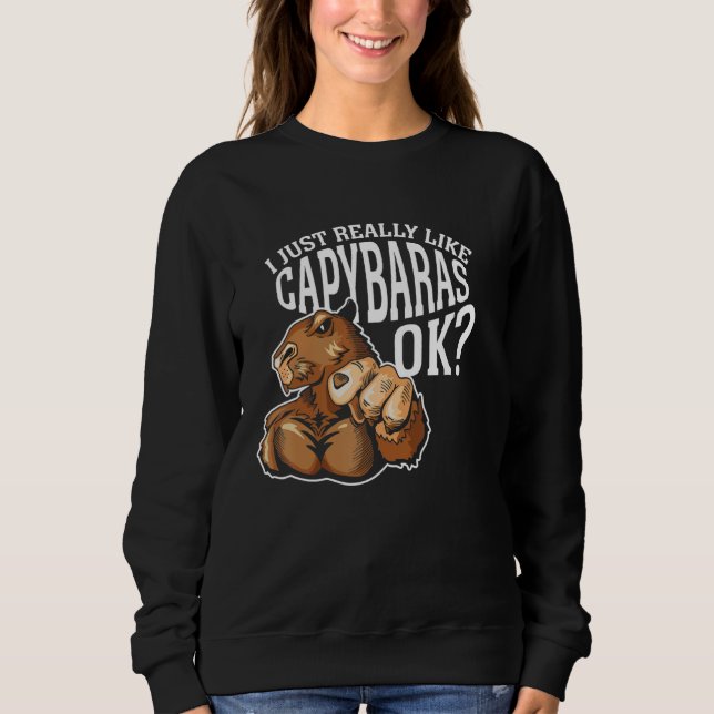 Sudadera I Just Really Like Capybaras Ok Rodent Capybara An (Anverso)