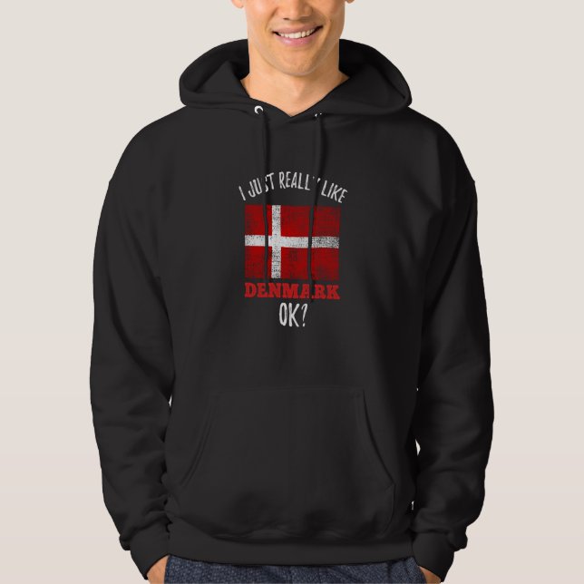 Sudadera I Just Really Like Denmark Danish (Anverso)