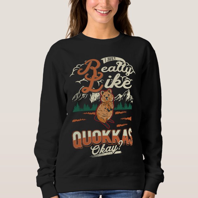 Sudadera I just really like Quokkas (Anverso)