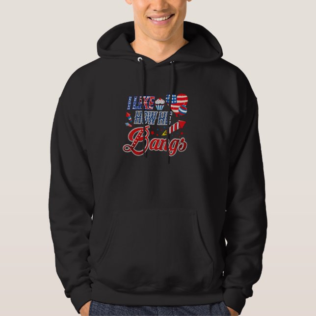 Sudadera I Like How He Bangs Fireworks  4th of July Couple  (Anverso)