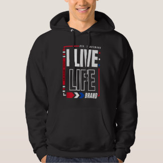Sudadera I Live Life American Style Patriotic USA Registere