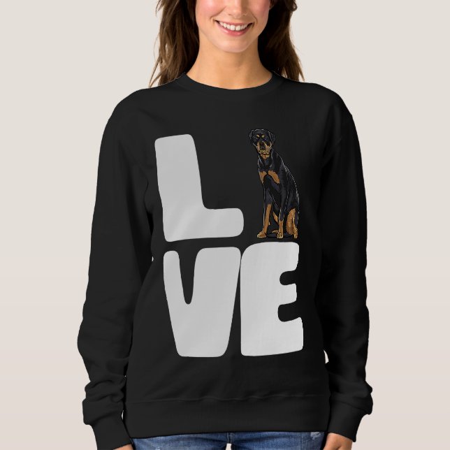 Sudadera I Love A My Dog Rottweiler (Anverso)
