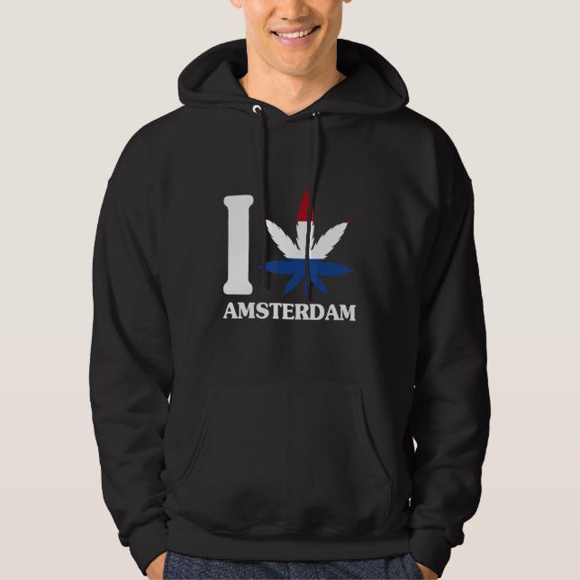 Sudadera I Love Amsterdam Netherlands Souvenir Dutch Touris (Anverso)