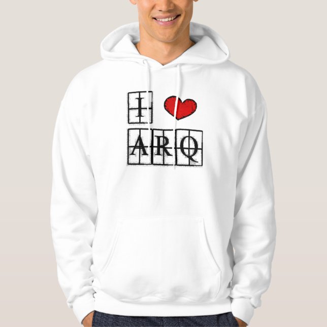 Sudadera I love ARQ Moletom estampado (Anverso)