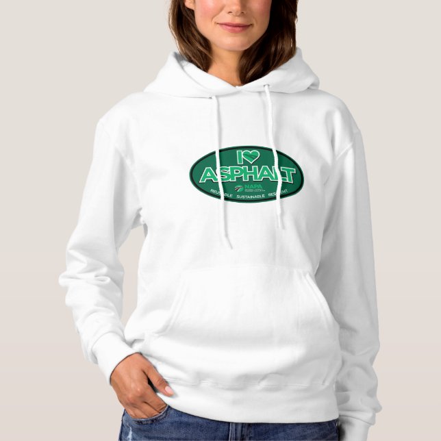 Sudadera I Love Asphalt Women's Hoodie - White (Anverso)