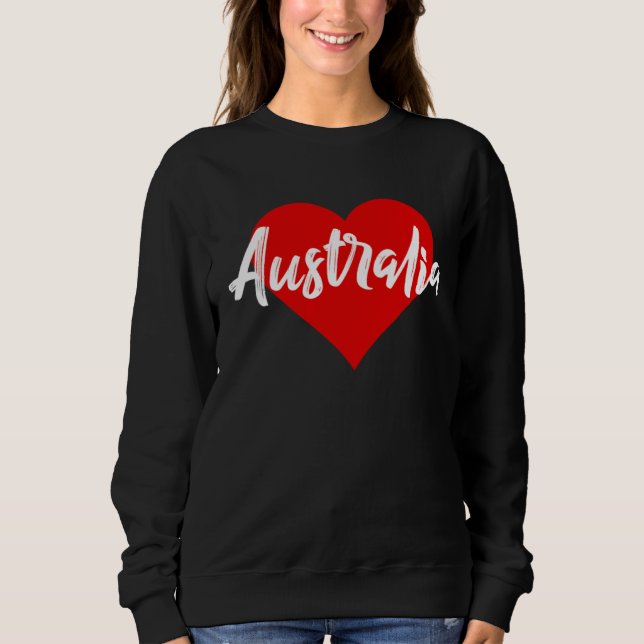Sudadera I Love Australia  Aussie   For Women Girls (Anverso)