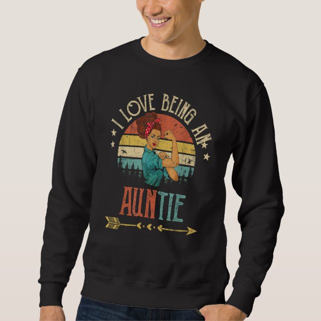 Sudadera I Love Being An Auntie Women Rosie Vintage Aunt (Anverso)
