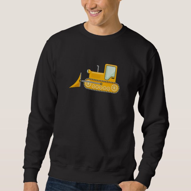 Sudadera I Love bulldozer Truck For Men Boys Kids  (Anverso)