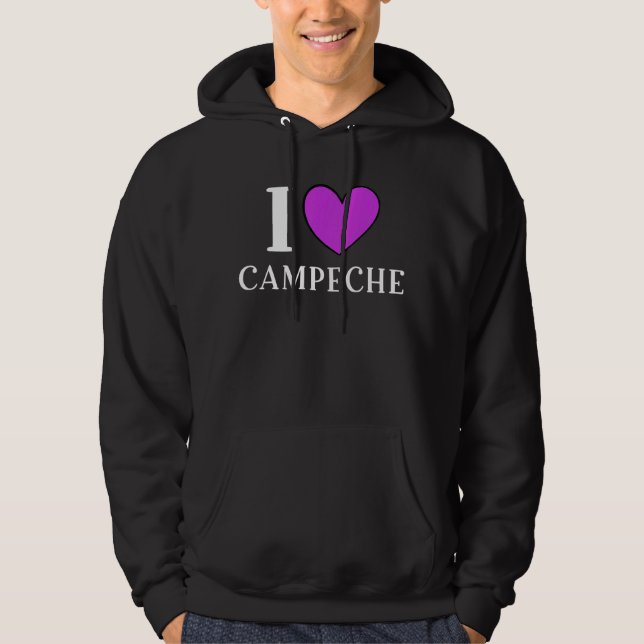 Sudadera I Love Campeche Mexico Vacation 3 (Anverso)