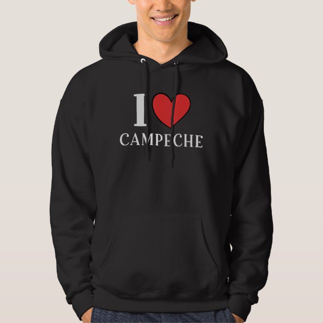 Sudadera I Love Campeche Mexico Vacation 7 (Anverso)
