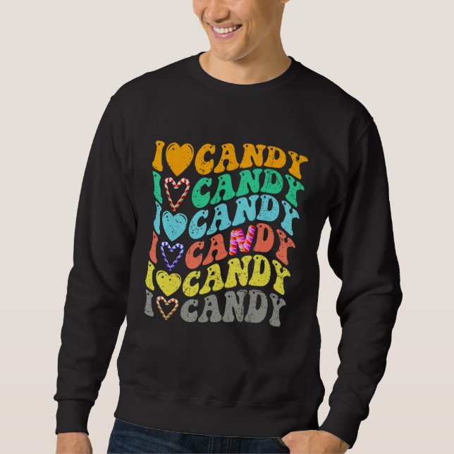 Sudadera I love Candy Halloween Party Cute Trick or Treat (Anverso)