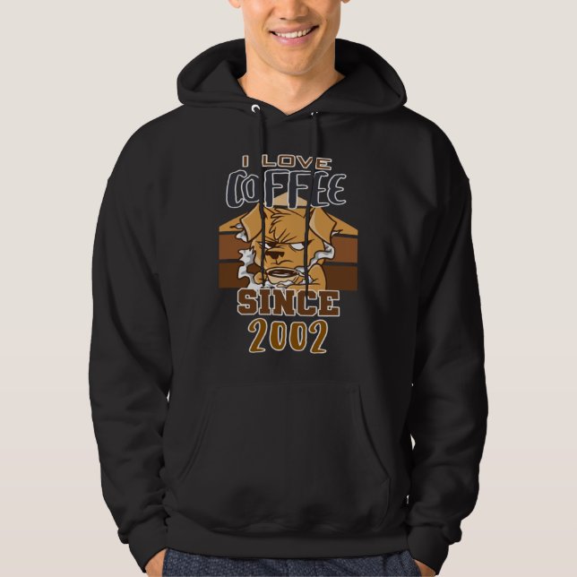 Sudadera I love coffee since 2002 (Anverso)