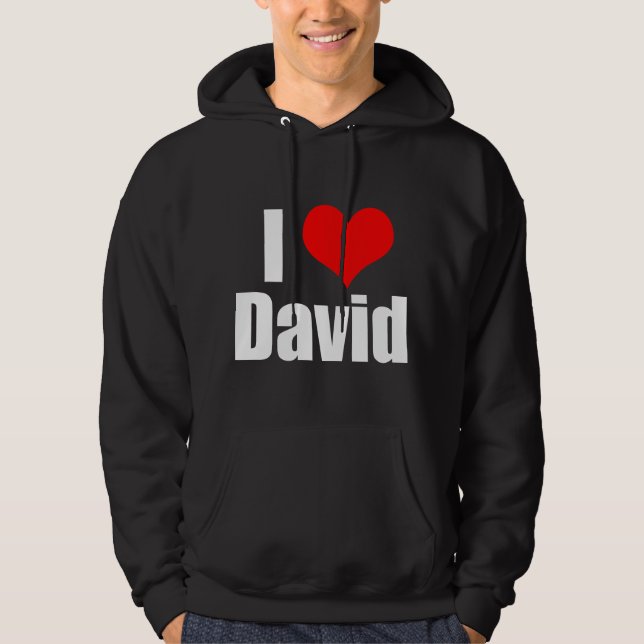 Sudadera I Love David (Anverso)