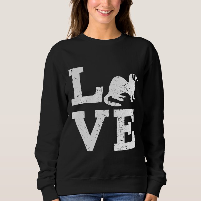 Sudadera I Love Ferrets (Anverso)