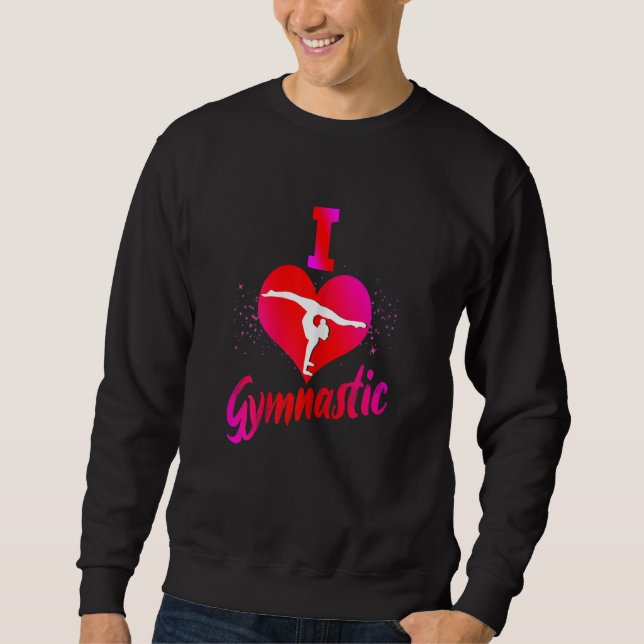 Sudadera I Love Gymnastics Gymnsatik Handstand Sports Club  (Anverso)