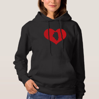 Sudadera I Love Illinois Heart Resident State Pride