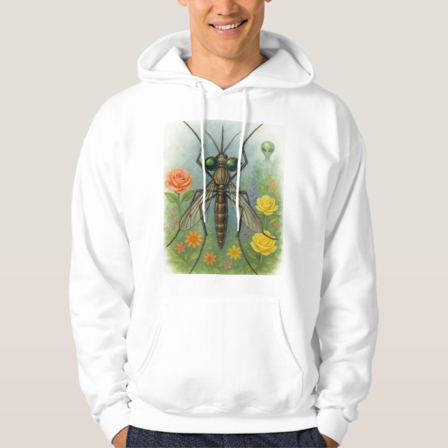 Sudadera I love insects bugs aliens gardening wildflowers (Anverso)