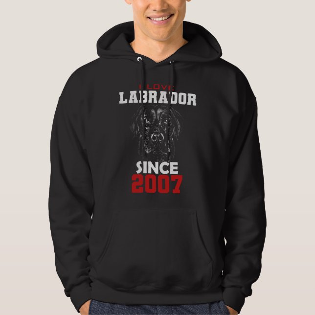 Sudadera I love labrador since 2007 (Anverso)