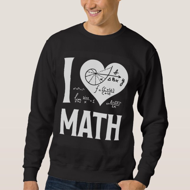 Sudadera I Love Math  2 (Anverso)