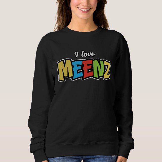 Sudadera I love Meenz Colorful carnival  1 (Anverso)