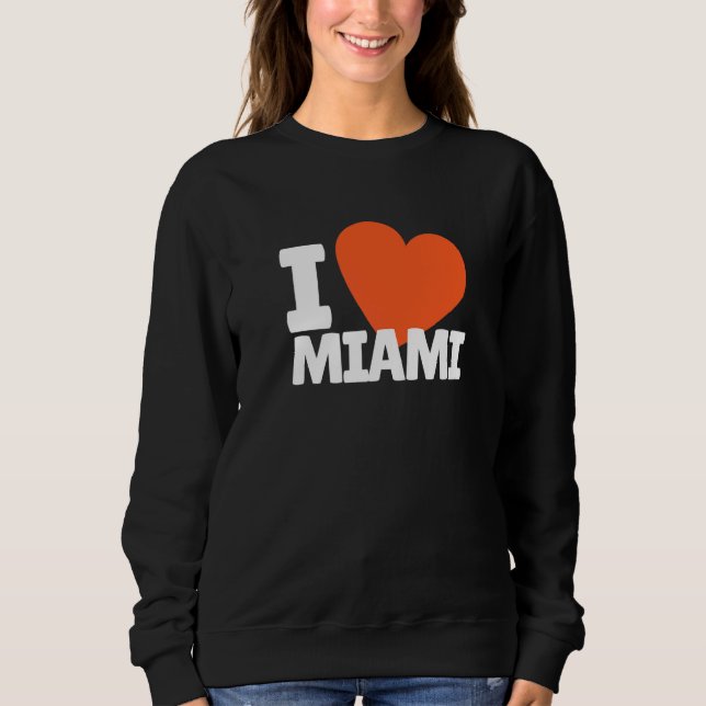 Sudadera I Love Miami FL State City Fans (Anverso)