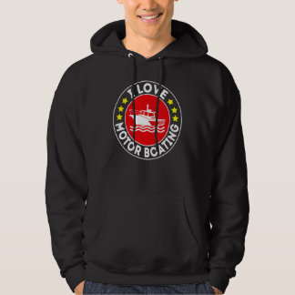 Sudadera I Love Motor Boating Boater  Boating Motor Boat