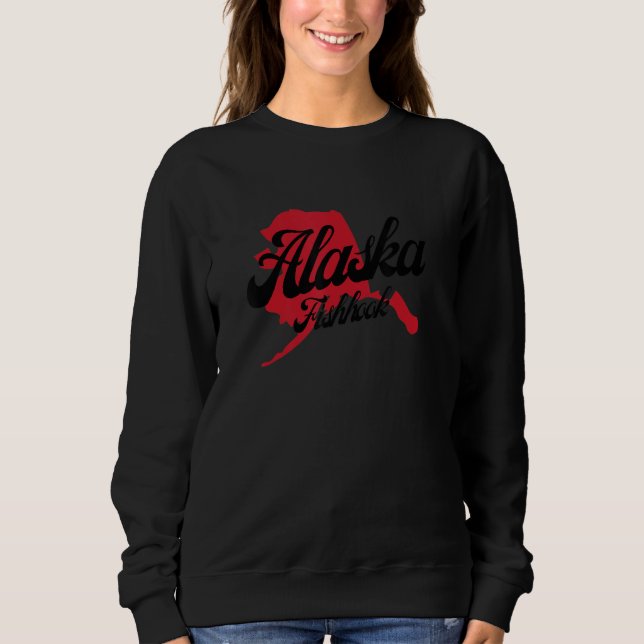 Sudadera I Love My Alaska Best State Alaska Fishhook City (Anverso)