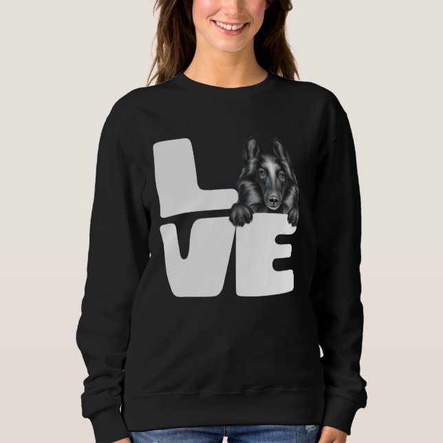 Sudadera I Love My Belgian Sheepdog Dog (Anverso)