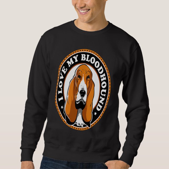 Sudadera I Love My Bloodhound (Anverso)
